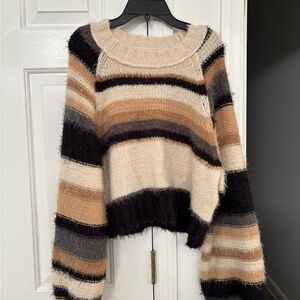 Free People Multicolor Striped Sweater